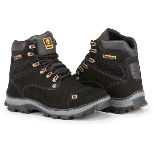 Bota Masculina em Couro Legitimo Timber 800 Preto - Image 4