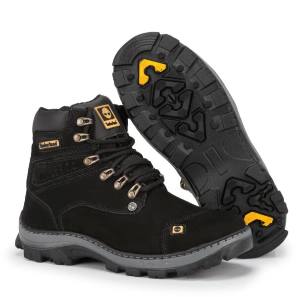 Bota Masculina em Couro Legitimo Timber 800 Preto - Image 5