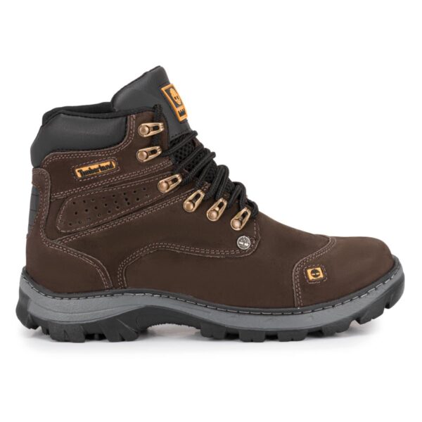 Bota Masculina em Couro Legitimo Timber 800 Café