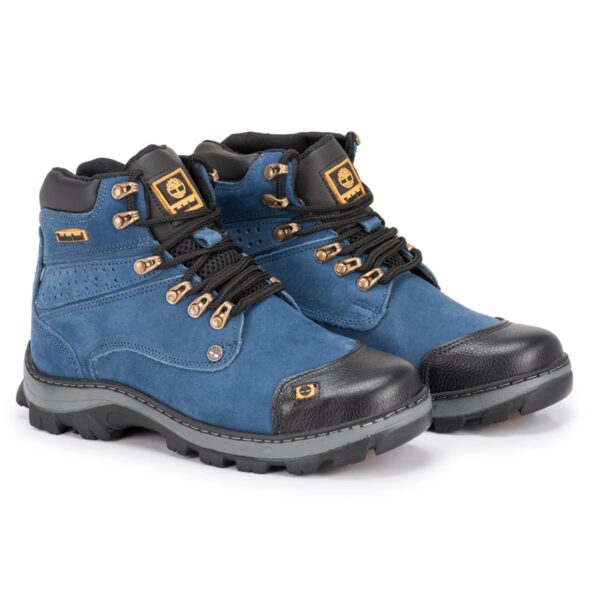 Bota Masculina em Couro Legitimo Timber 800 Azul - Image 3