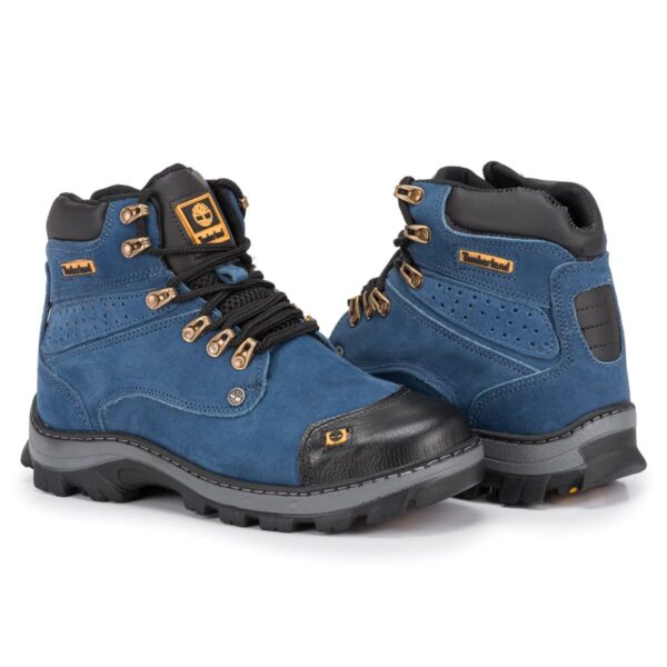 Bota Masculina em Couro Legitimo Timber 800 Azul - Image 4