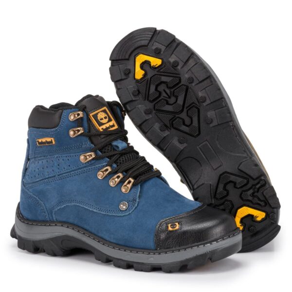 Bota Masculina em Couro Legitimo Timber 800 Azul - Image 5