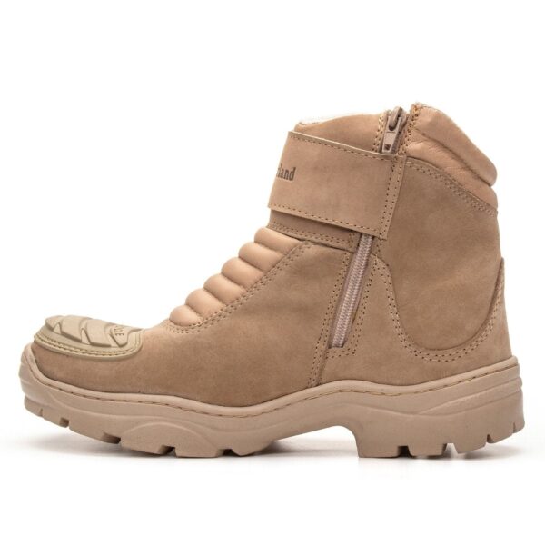 BOTA EM COURO MOTORCYCLE - AREIA - Image 3