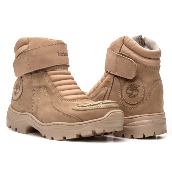 BOTA EM COURO MOTORCYCLE - AREIA - Image 4