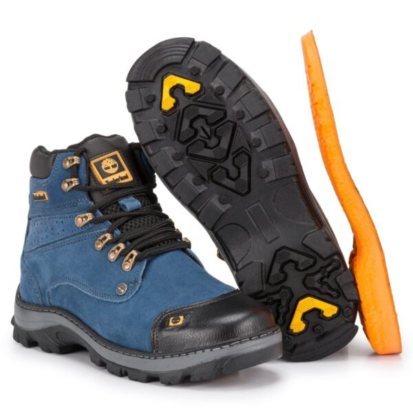Bota Masculina em Couro Legitimo Timber 800 Azul - Image 6
