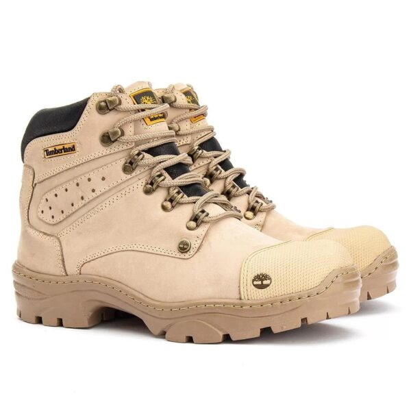 Bota Masculina em Couro Legitimo Timber 800 Nude - Image 2