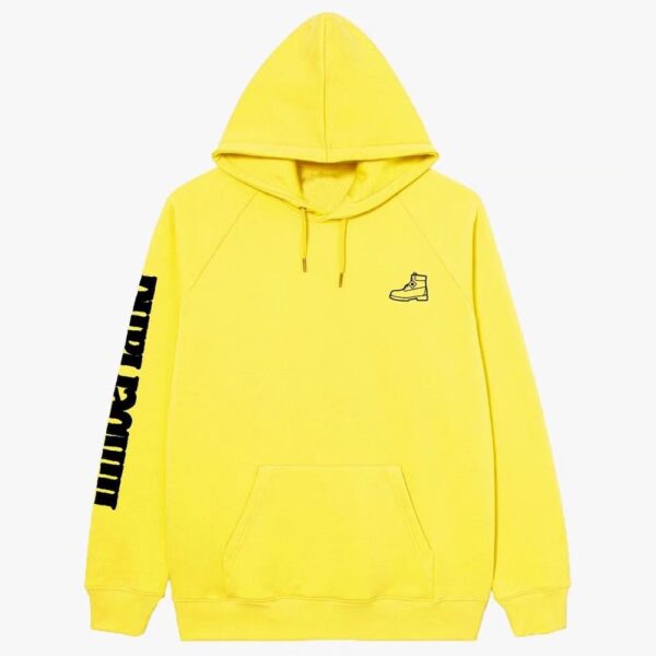 MOLETOM EM ALGODÃO REGULAR BOOT- AMARELO/PRETO