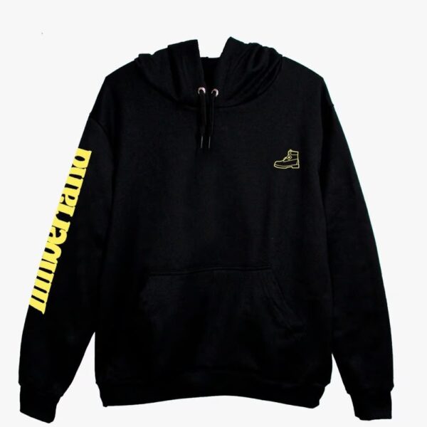 MOLETOM EM ALGODÃO REGULAR BOOT- PRETO/AMARELO