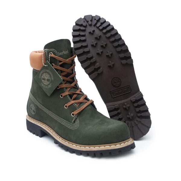Bota Masculina em Couro Legitimo 9001 Verde - Image 4